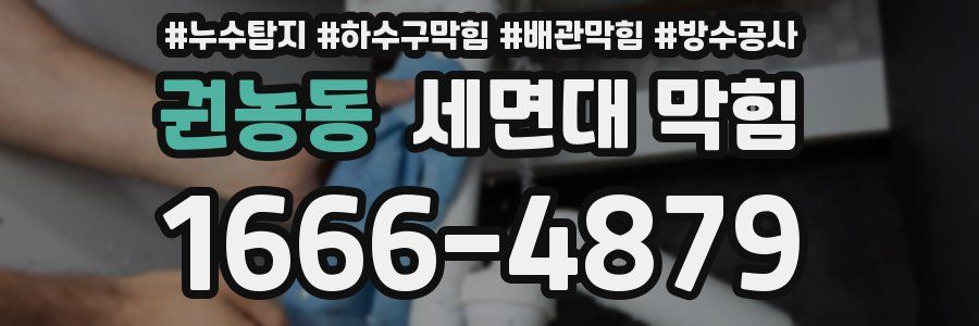 권농동 세면대 막힘