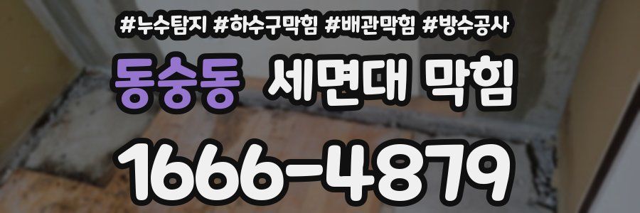 동숭동 세면대 막힘