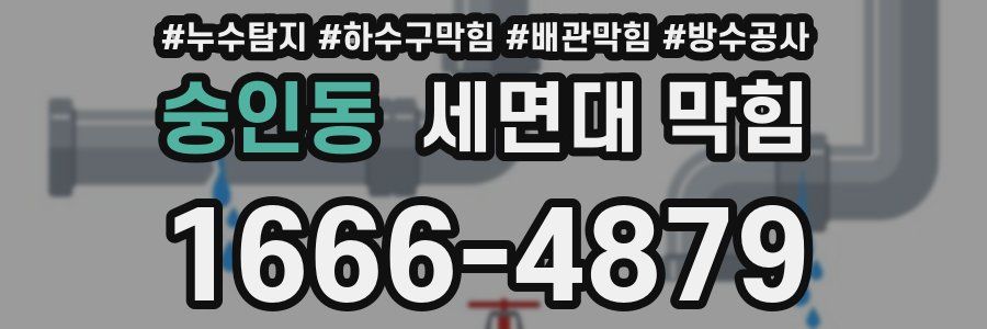 숭인동 세면대 막힘