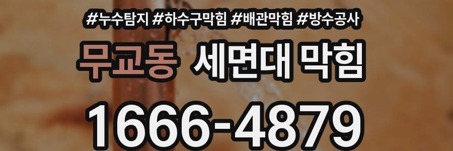 무교동 세면대 막힘