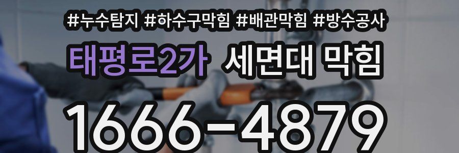태평로2가 세면대 막힘