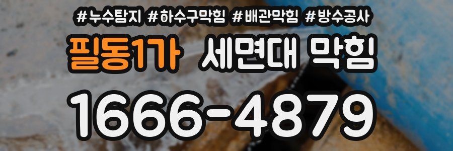 필동1가 세면대 막힘