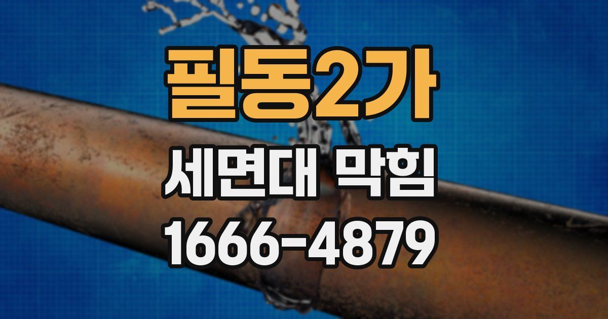 필동2가 세면대 막힘