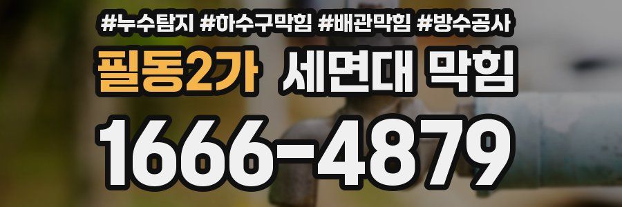 필동2가 세면대 막힘