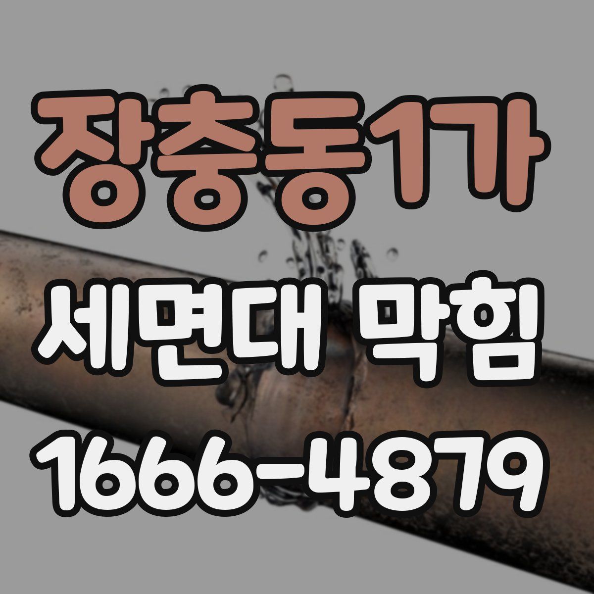 장충동1가 세면대 막힘