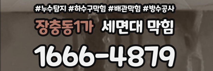 장충동1가 세면대 막힘