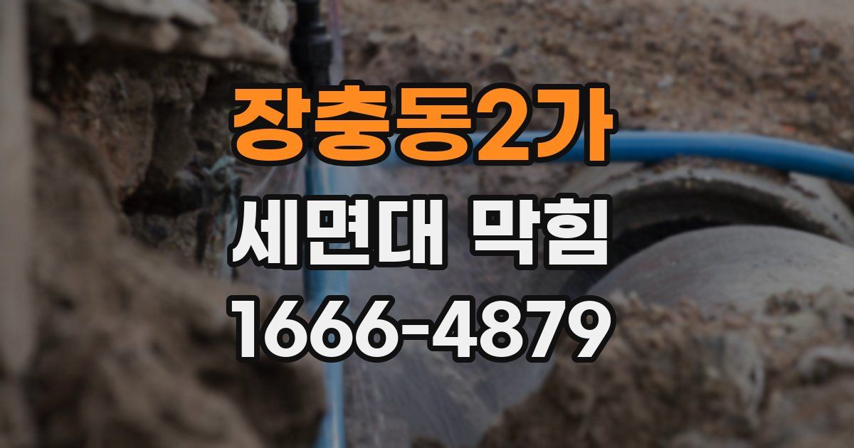 장충동2가 세면대 막힘