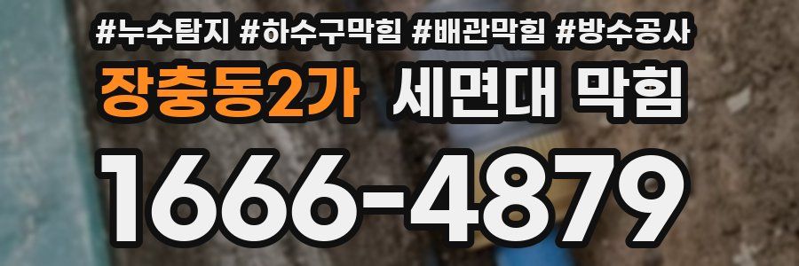장충동2가 세면대 막힘