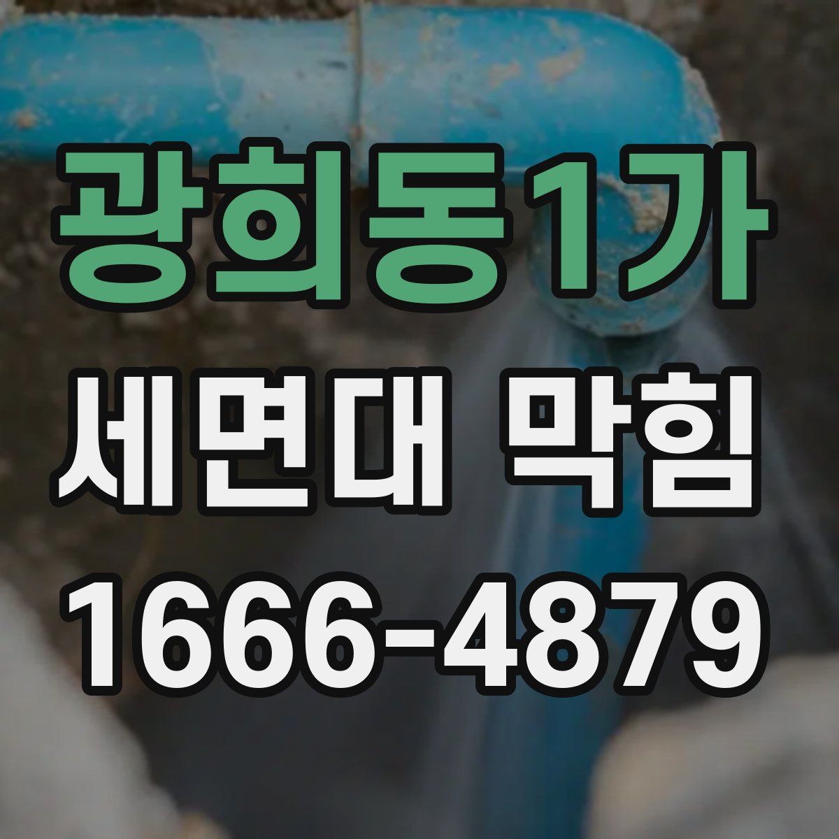 광희동1가 세면대 막힘