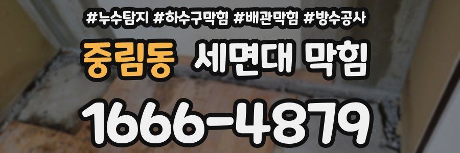 중림동 세면대 막힘