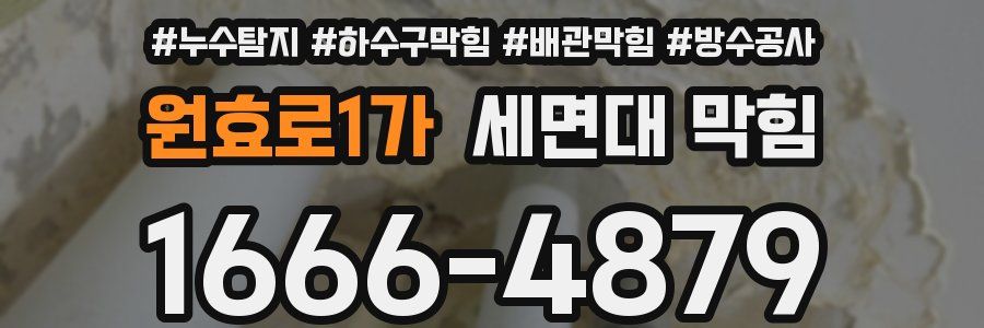 원효로1가 세면대 막힘