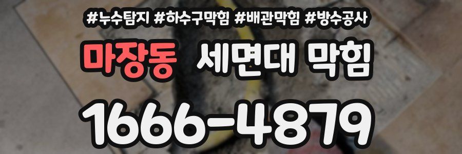 마장동 세면대 막힘