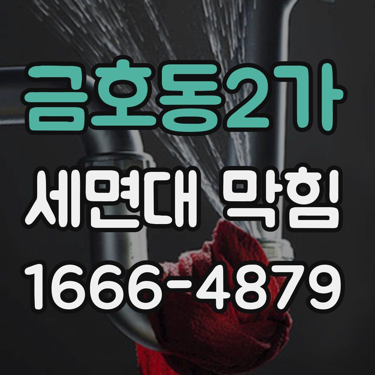 금호동2가 세면대 막힘