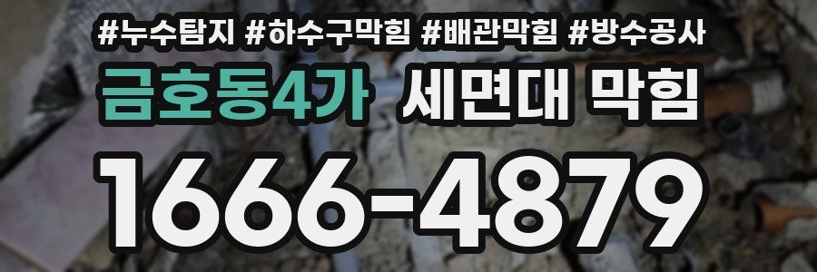 금호동4가 세면대 막힘