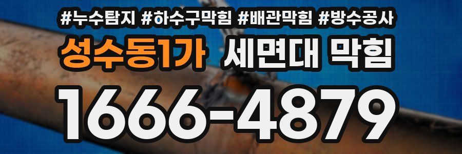 성수동1가 세면대 막힘