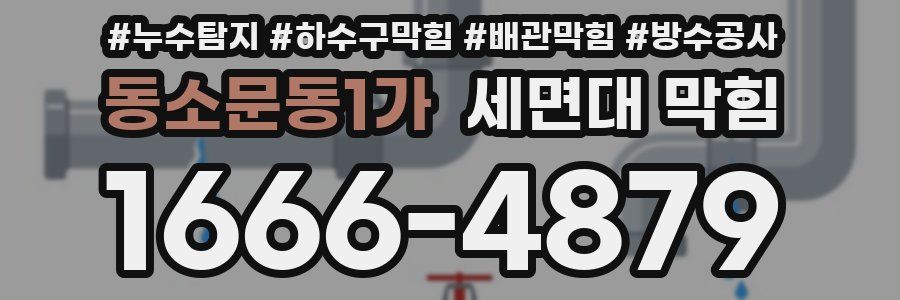 동소문동1가 세면대 막힘