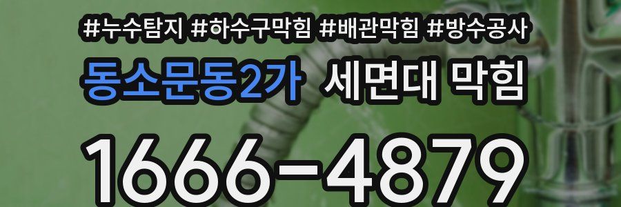 동소문동2가 세면대 막힘
