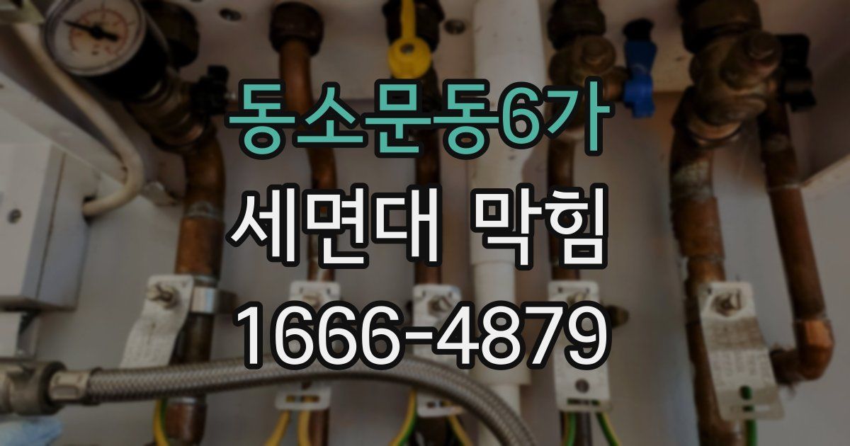 동소문동6가 세면대 막힘
