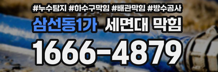 삼선동1가 세면대 막힘