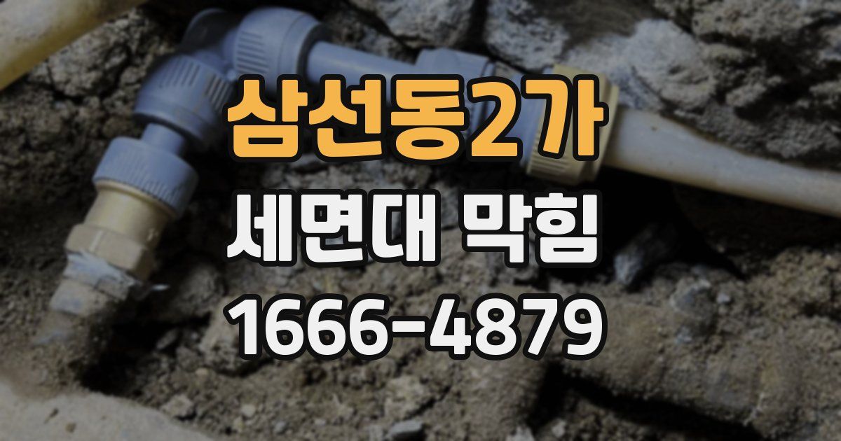 삼선동2가 세면대 막힘