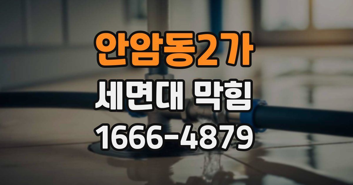 안암동2가 세면대 막힘
