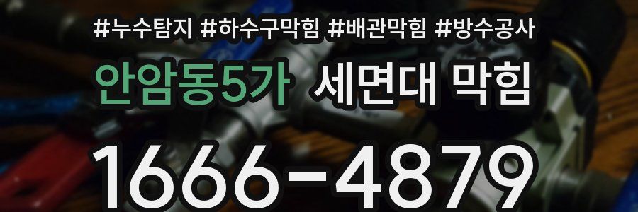 안암동5가 세면대 막힘