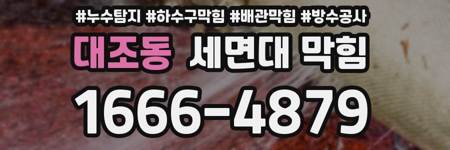 대조동 세면대 막힘