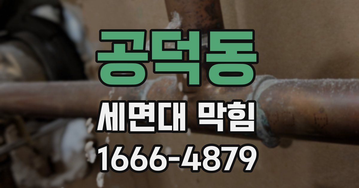 공덕동 세면대 막힘