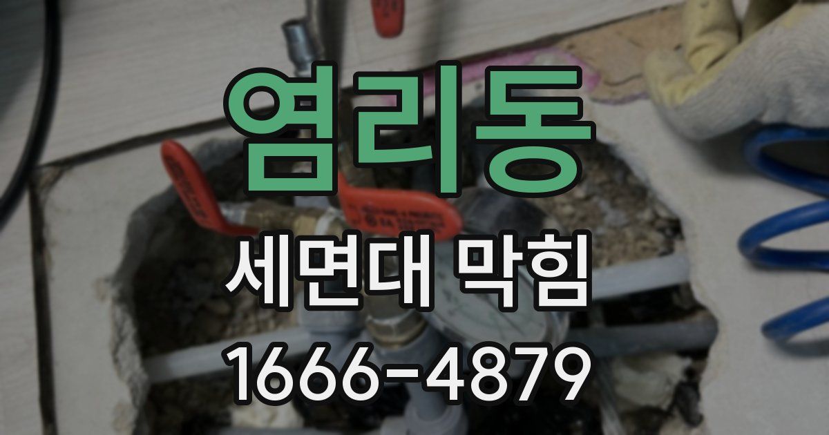 염리동 세면대 막힘