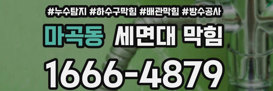 마곡동 세면대 막힘