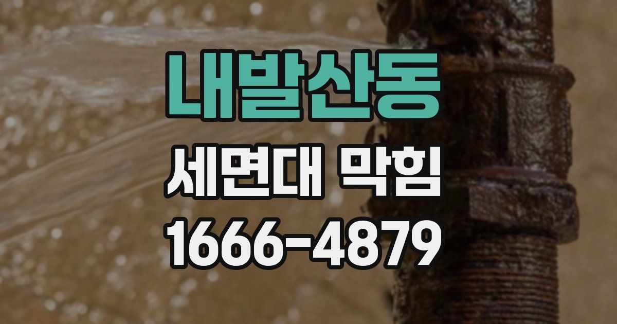 내발산동 세면대 막힘