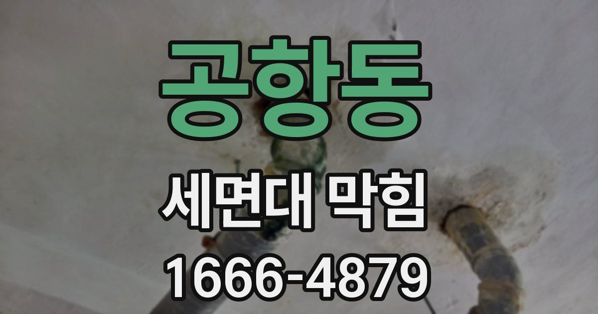 공항동 세면대 막힘