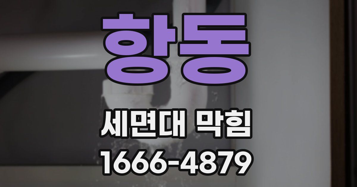 항동 세면대 막힘