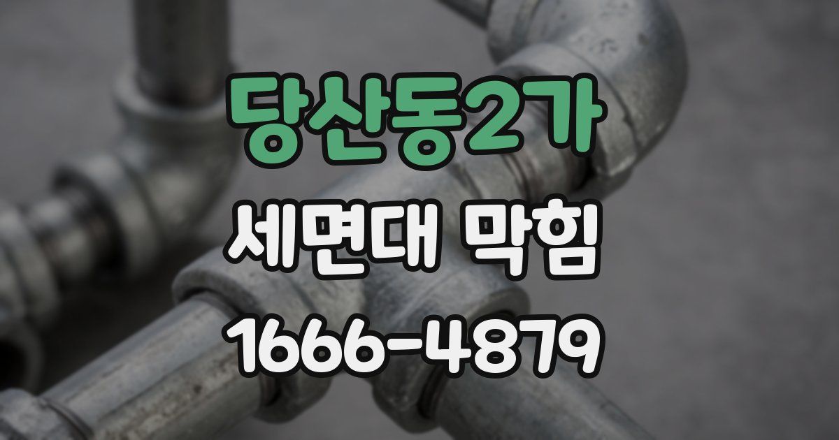 당산동2가 세면대 막힘