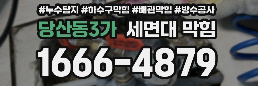 당산동3가 세면대 막힘