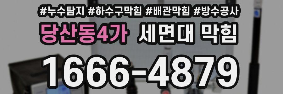 당산동4가 세면대 막힘