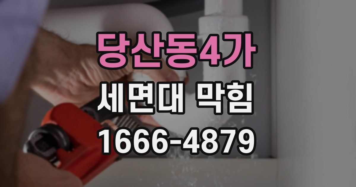 당산동4가 세면대 막힘