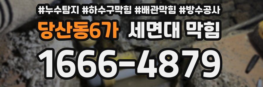 당산동6가 세면대 막힘