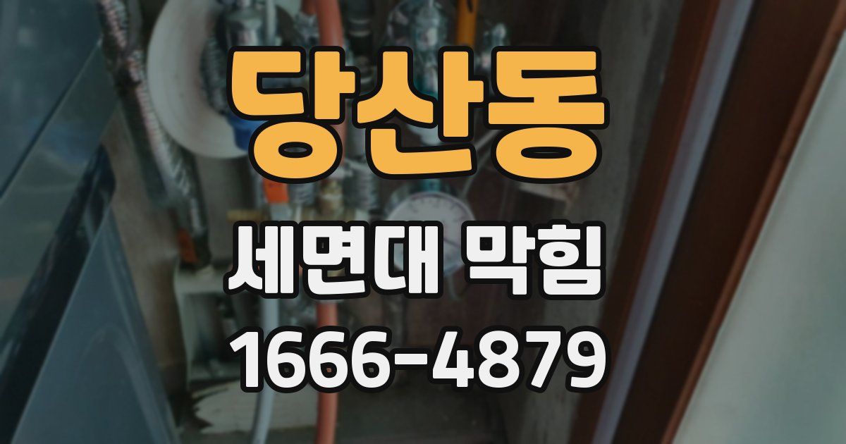 당산동 세면대 막힘