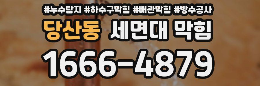 당산동 세면대 막힘