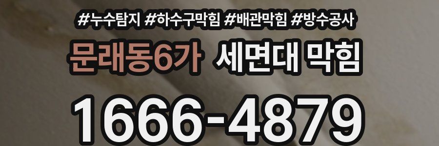 문래동6가 세면대 막힘
