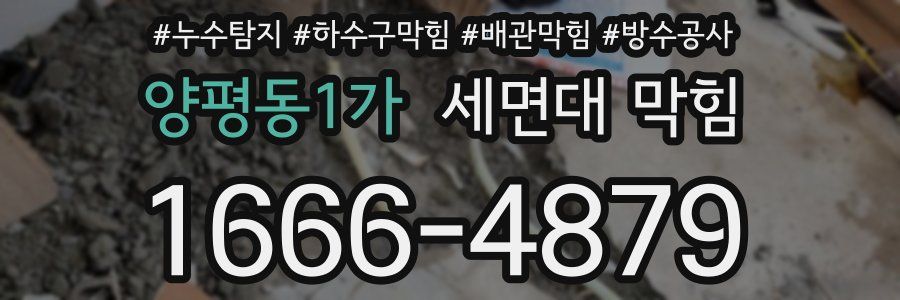 양평동1가 세면대 막힘