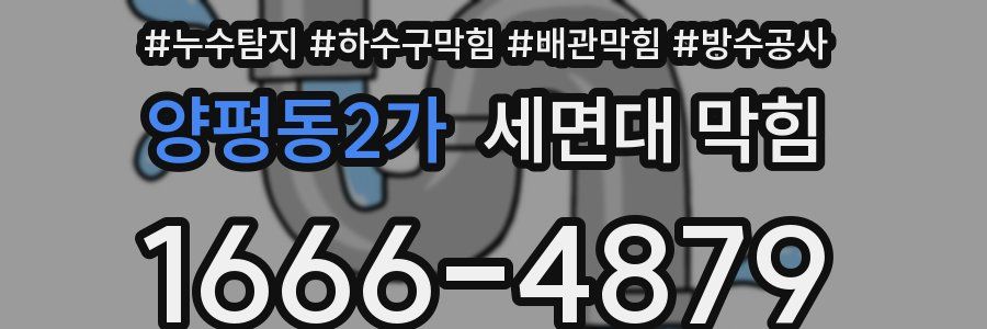 양평동2가 세면대 막힘