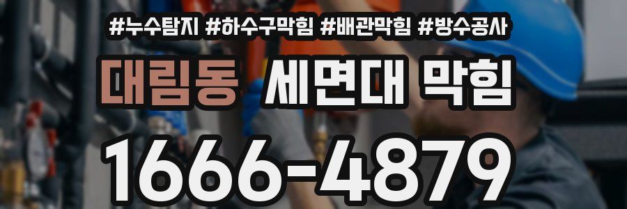 대림동 세면대 막힘