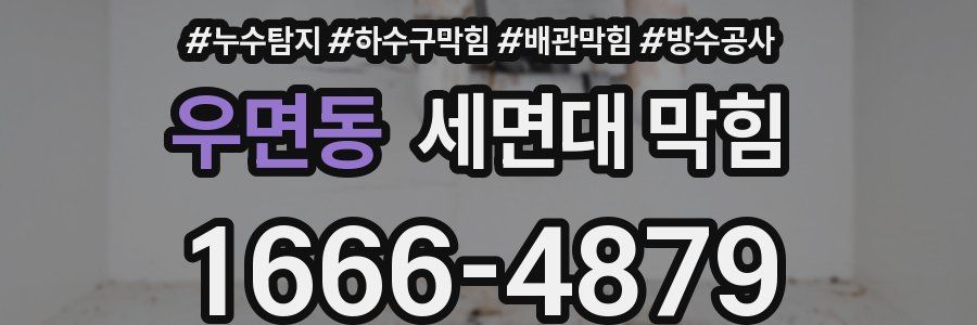우면동 세면대 막힘