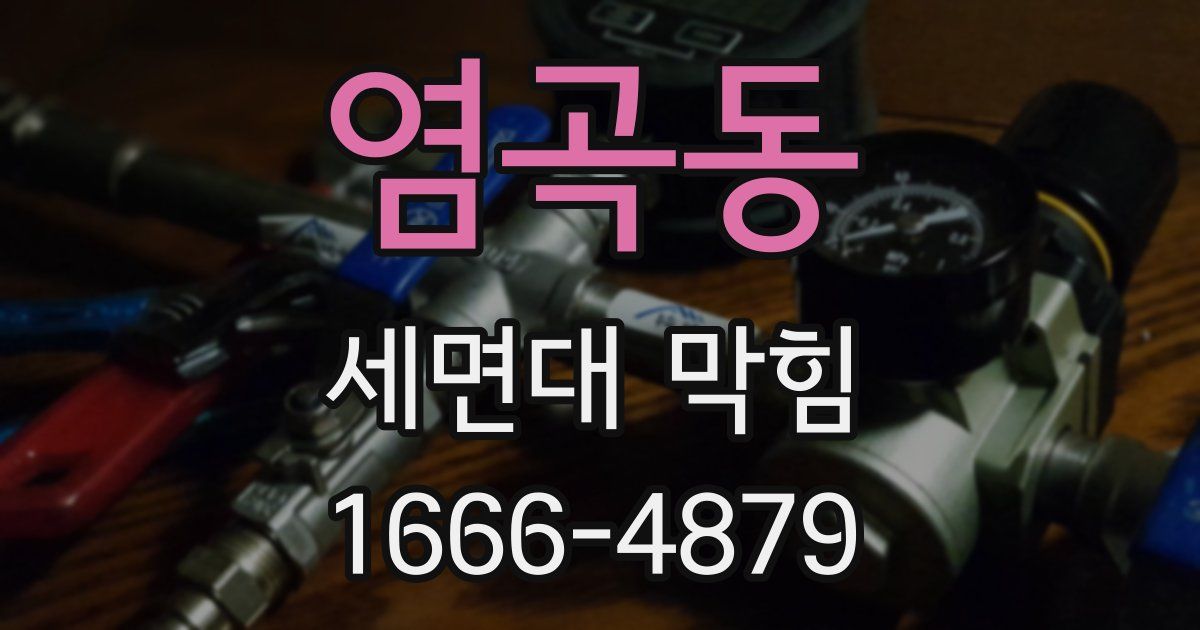 염곡동 세면대 막힘
