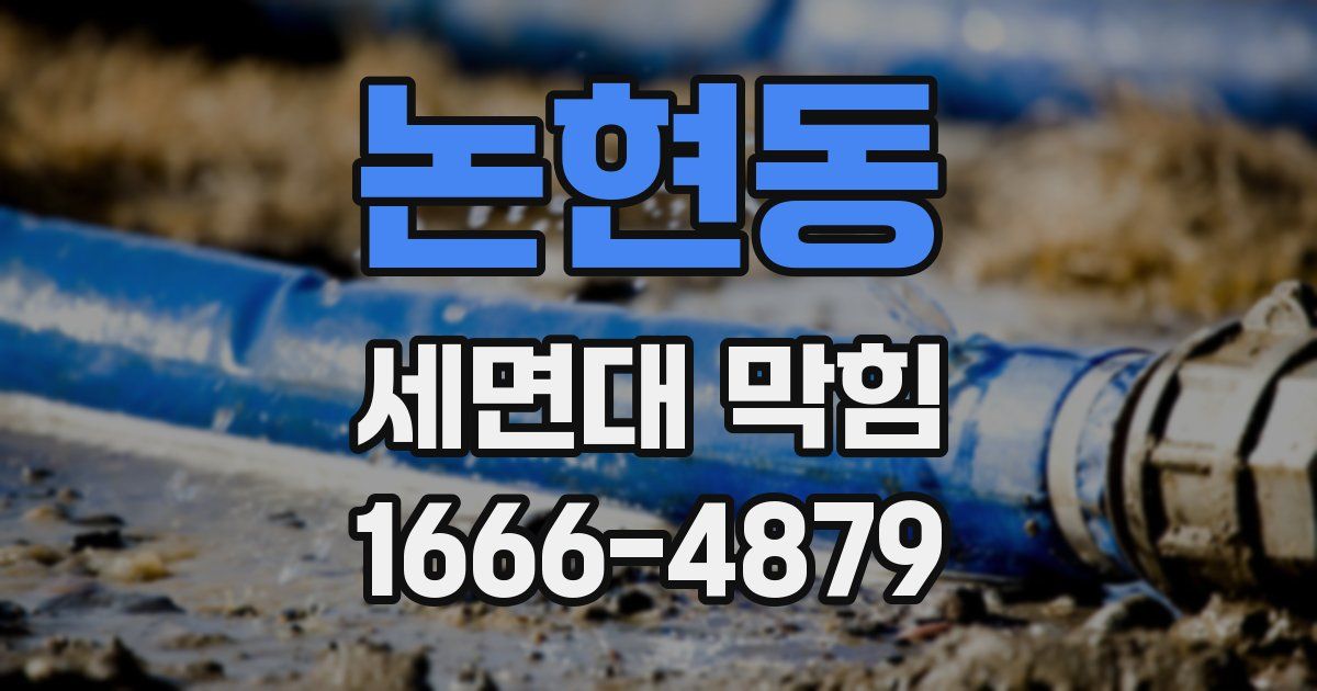 논현동 세면대 막힘