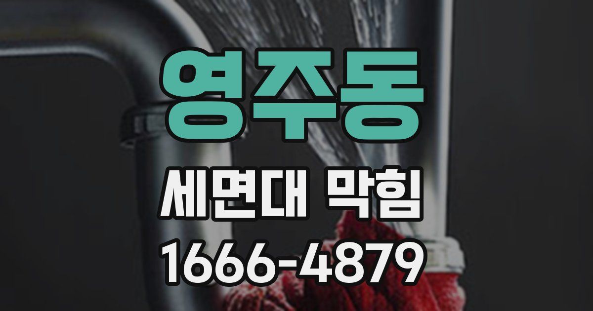 영주동 세면대 막힘