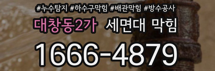 대창동2가 세면대 막힘