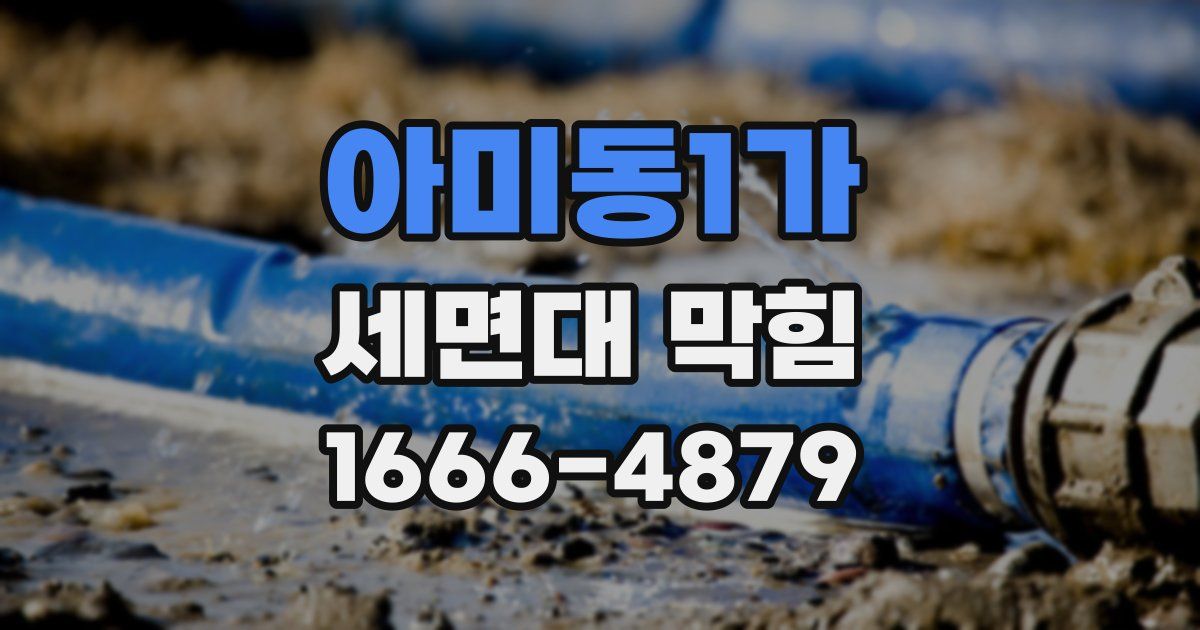 아미동1가 세면대 막힘